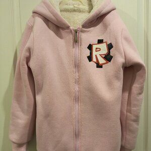 Roblox Fleece Sherpa Zip Hoodie Size 8-9